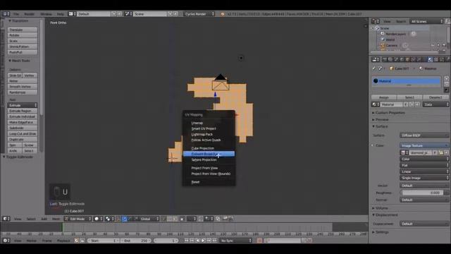 How to Create a Minecraft Pickaxe in Blender! смотреть онлайн
