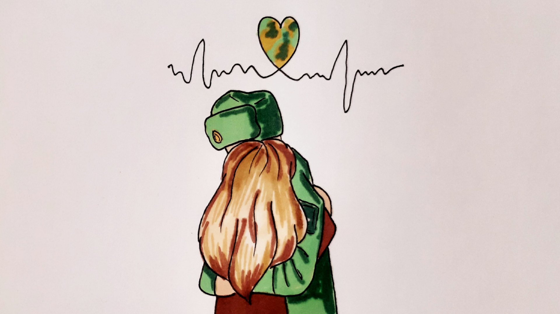 Рисуем СОЛДАТА С ДЕВУШКОЙ/ВОЗВРАЩЕНИЕ ДОМОЙ смотреть онлайн