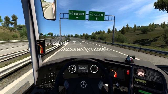 New Mercedes-Benz Travego 17SHD in ETS 2 1.46: 4K Steering Wheel Gameplay смотреть онлайн