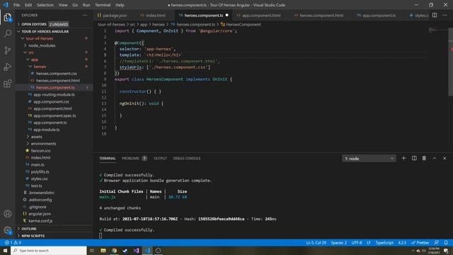 Creating a Component in Angular - Using Components - Angular Tour of Heroes Tutorial Part 2 смотреть онлайн