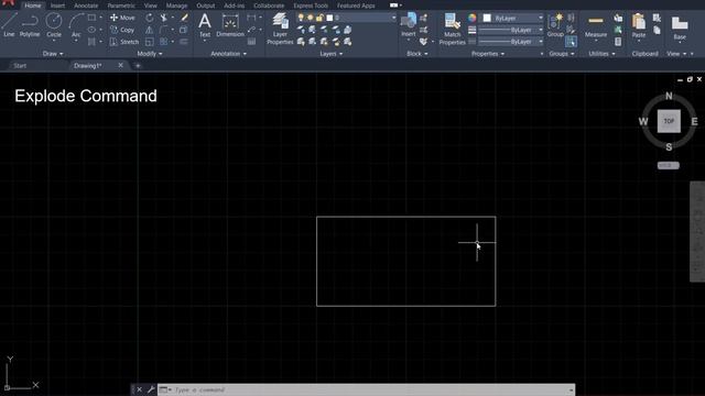 AutoCAD 2021 Tutorial: how to use Explode tool? смотреть онлайн