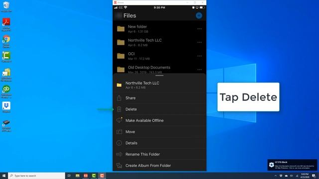 Delete a folder in OneDrive app on your iPhone смотреть онлайн