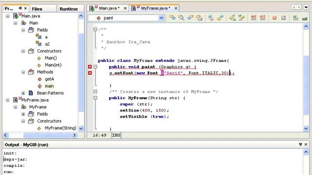 Работаем с GUI. Рисование в JFrame. Урок 132 смотреть онлайн