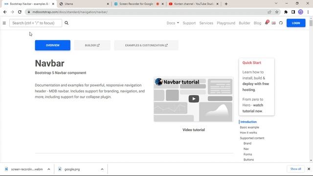 Membuat navbar user dengan MDBootstrap Mudah || MDBootstrap смотреть онлайн