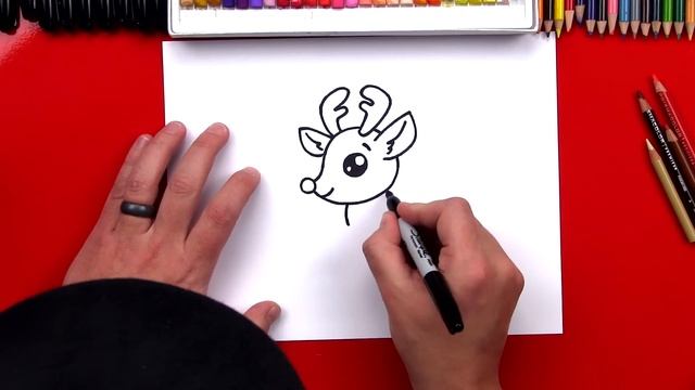 How To Draw Cartoon Rudolph смотреть онлайн