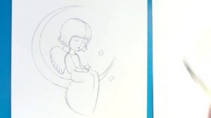 Как нарисовать Рождественского ангела / Уроки рисования / Art School
