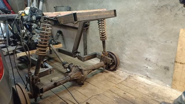 Задняя зависимая подвеска на багги,процесс совершенствования до мне нравится!