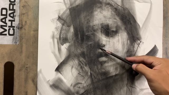 BEAUTY OUT OF CHAOS (charcoal drawing tutorial) смотреть онлайн