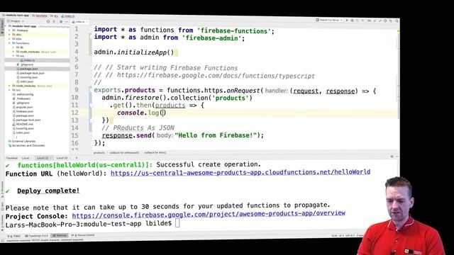 Advanced Web Apps 2019 Firebase Functions | S2P5 | Get Access to Firestore and storage from Funct смотреть онлайн