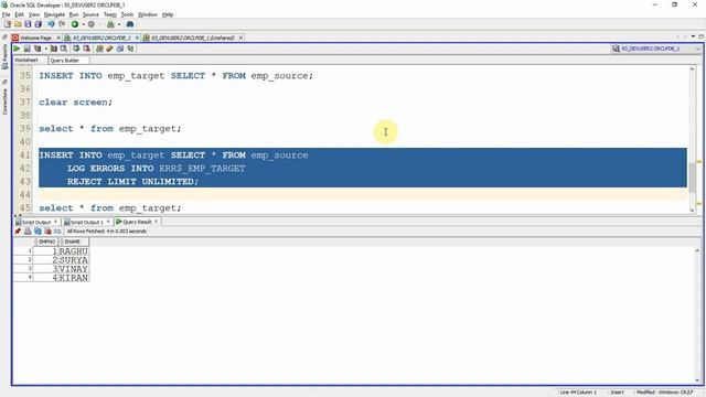 Oracle PL SQL interview question | How to Exclude duplicate records while insertion| Error Log Tabl смотреть онлайн