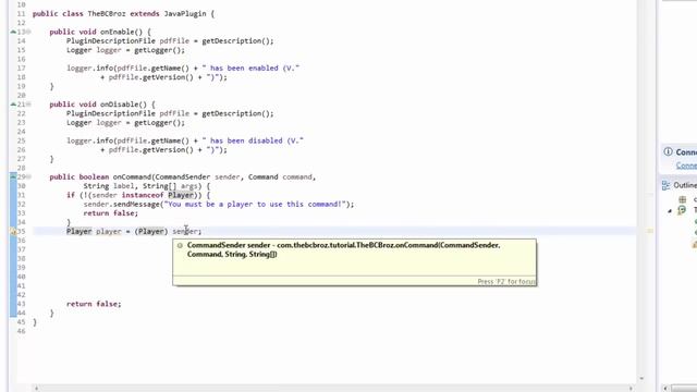 How to Make a Bukkit/Spigot Plugin | Episode 2 | Players and Basic Commands смотреть онлайн