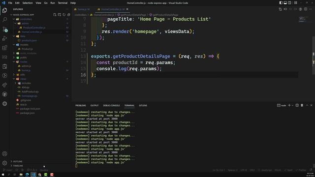 25. Create the Product Details Page by taking dynamic Id from routes in express Node App - NodeJS смотреть онлайн
