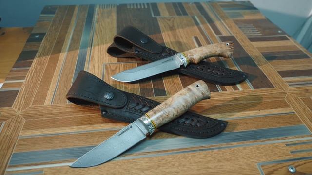 НЕРЖАВЕЮЩИЙ ДАМАСК. Обзор ножей "Рысь" и "Скат". Кузница "Железные братья". смотреть онлайн