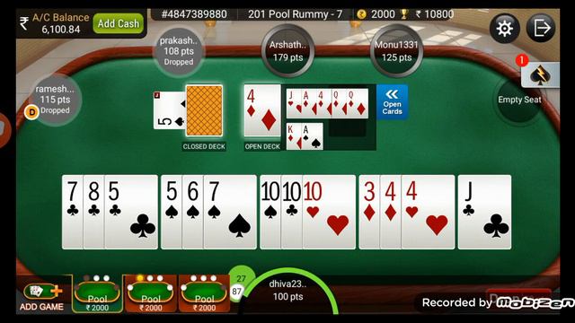 Three Tables Rs.2000 - 201 and 101 Game | Game Veriyan | Rummycircle смотреть онлайн