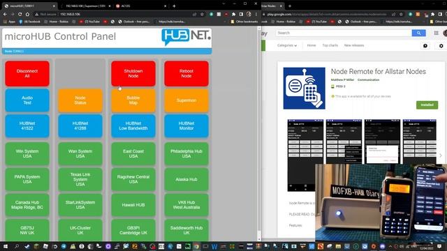 Allstar Node Control- Android- IOS -Test on G7RPG Micronode with Baofeng смотреть онлайн