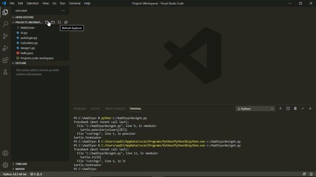 Designs Using Turtle Module in Python смотреть онлайн