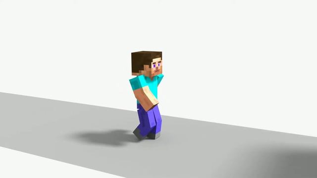 "Walking Steve" [Blender 2.79] [Animation] [Short] смотреть онлайн