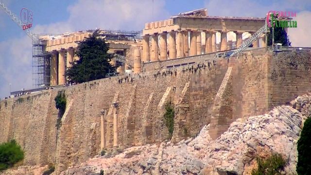 Греция. Афинский Акрополь с высоты. Съёмки с коптера и не только. смотреть онлайн