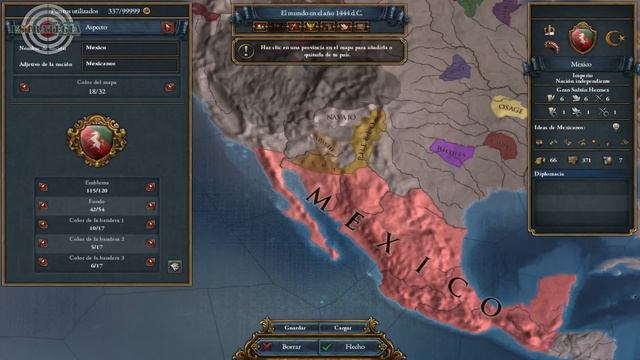 EUROPA UNVIERSALIS IV - MOD - MEXICO - Better Nation Designer and unlimited points смотреть онлайн