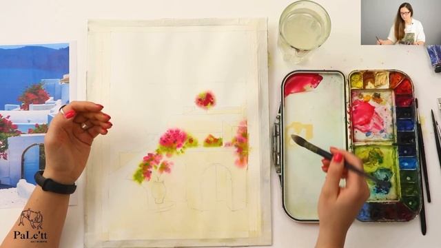 как нарисовать весну . весна акварелью. курс по акварели. весна бывает разной смотреть онлайн