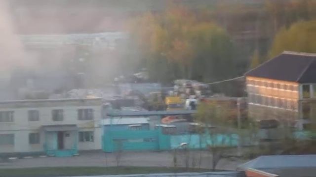 Лобня мкр. Букино. Сжигание мусора смотреть онлайн