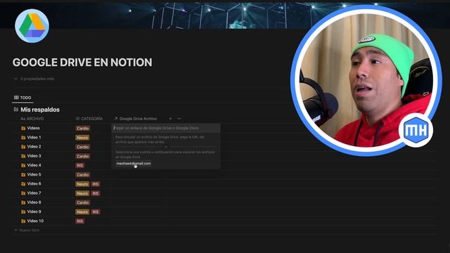 NUEVA PROPIEDAD: GOOGLE DRIVE EN NOTION | Maxi Hawk смотреть онлайн