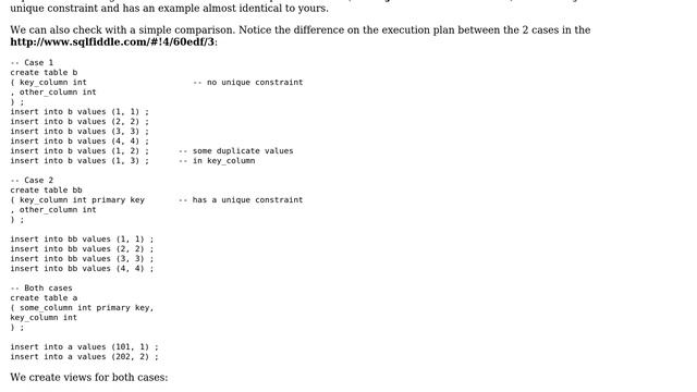 Will the Oracle optimizer still plan a join if I'm not reading any columns in the joined table? смотреть онлайн