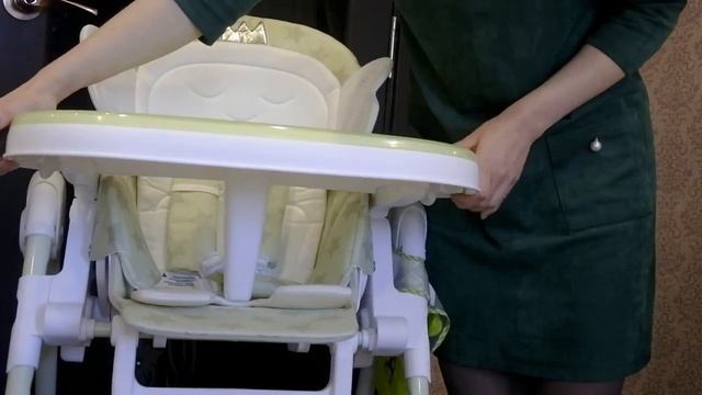 Детский стульчик для кормления Happy Baby WINGY . Обзор стульчика, его минус. смотреть онлайн