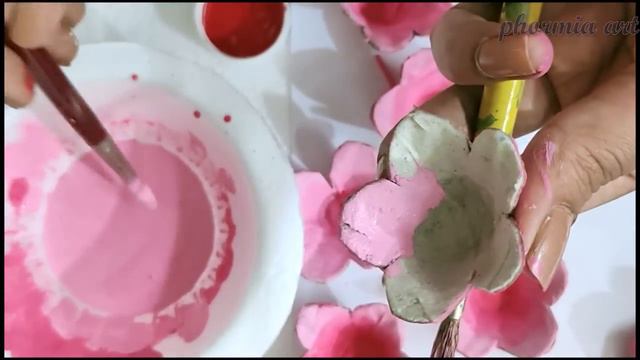 easy flowers from egg tray | egg carton craft | cherry blossom смотреть онлайн