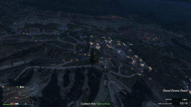 GTA 5 Online - Beautiful Los Santos aerial night view in Swift Deluxe helicopter at 4K - Part 1 смотреть онлайн