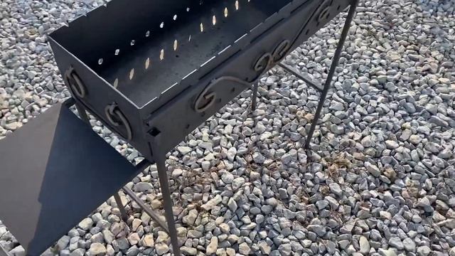 Мангал 800/300 мм с топкой смотреть онлайн