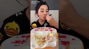 ASMR CREAMY CAKE MUKBANG | KWAI EATING SHOW | CHINESE DESSERT