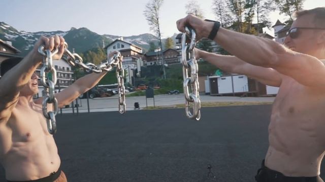 Жесткая тренировка Прыгунова и Сержа! Как отъехали ноги на санях! смотреть онлайн