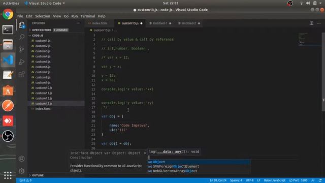 Call by Value & Call by Reference | #14 | JavaScript Hindi смотреть онлайн