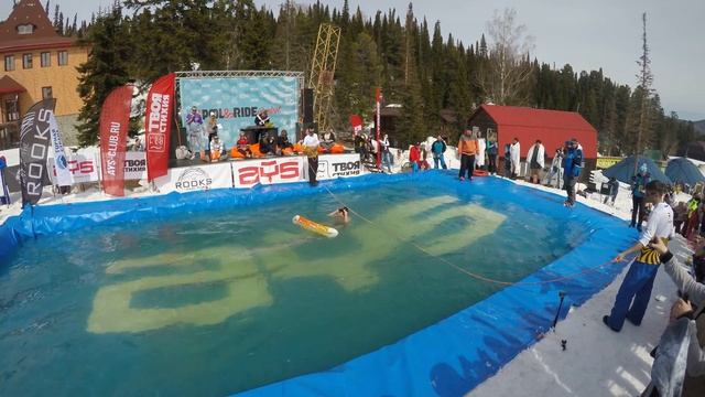 Шерегеш 2018 прыжки в бассейн