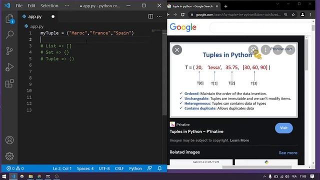 Python Cours 14 : Tuples in Arabic Darija دورة تعلم بايثون بالدارجة смотреть онлайн