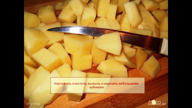 Картофель тушеный с мясом и зеленью Украинская кухня смотреть онлайн