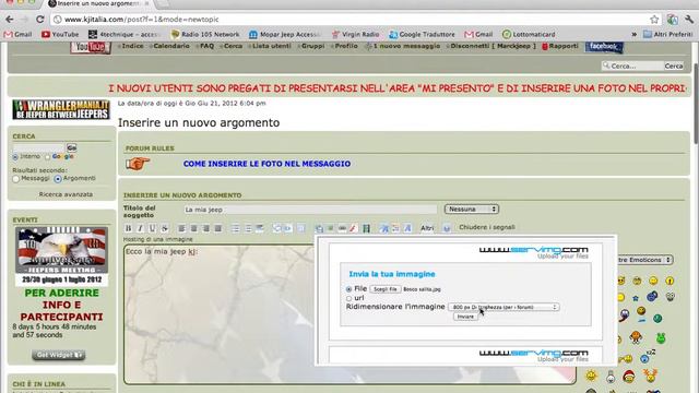 Come inserire la tua foto sul Forum Kjitalia смотреть онлайн