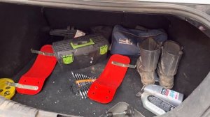 Транспортировка мотоблока Ока на легковом автомобиле.