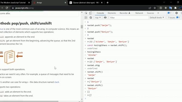 JavaScript    Data types Arrays