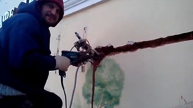 Монтж кондиционера штроба