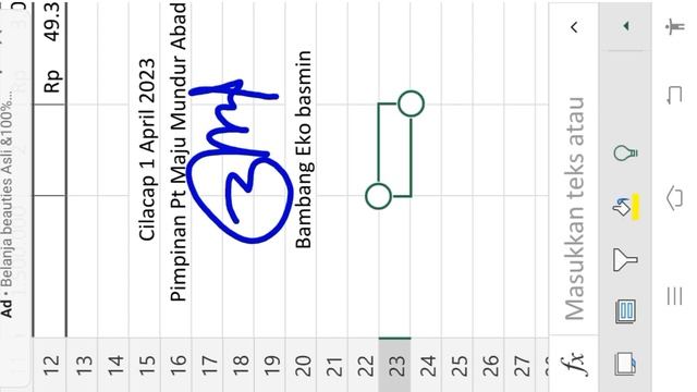 Excel pake HP tanda tangan di layar HP @BudiKomputer смотреть онлайн