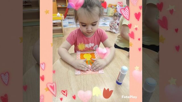 Поздравление мам в первой младшей группе.