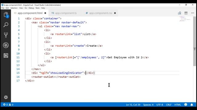 Angular route loading indicator смотреть онлайн
