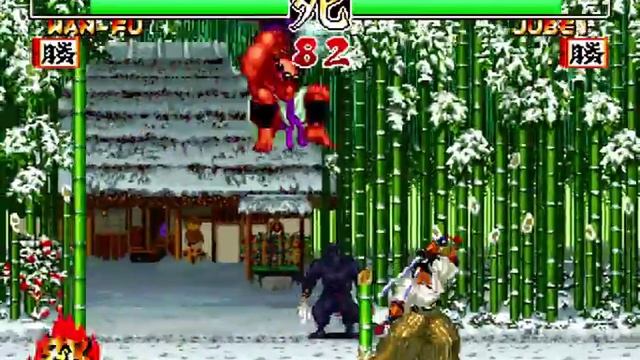 Wanfu complete all stages and Ending ~ Samurai Shodown II смотреть онлайн