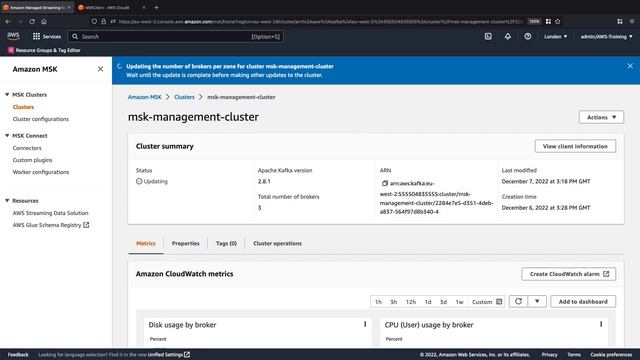 Perform Common Operations on an Amazon MSK Cluster | Amazon Web Services смотреть онлайн