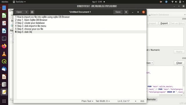 Import csv file into sqlite using sqlite DB Browser смотреть онлайн