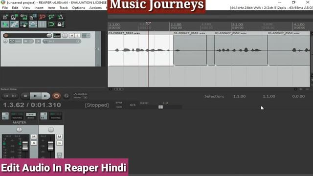 How Edit Audio In Reaper-Daw In Hindi смотреть онлайн