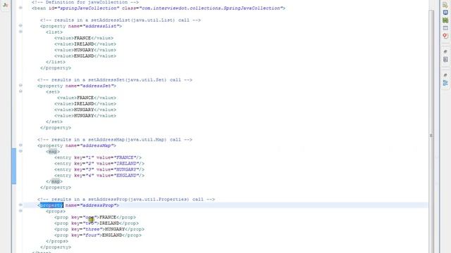 DEMO SPRING FRAMEWORK INJECTING COLLECTION LIST SET MAP PROPS смотреть онлайн