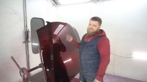 Покраска в Candy Ultra Red последних элементов от Chaser